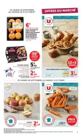 Catalogue Maximarché page 3: U Mini viennoiseries €3,60, SAMS Mini Cheeseburgers €6,00