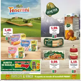 Volantino Basko Pagina 12: Senfter Würstel di pollo e tacchino €0,99, Mortadellina Casa Modena €1,19