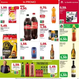 Volantino Basko Pagina 27: Birra Leffe €1,50, Birra Tennent's Super €1,59