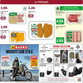 Volantino Basko Pagina 5: Polpette bio Fileni €3,99, Coprigambe universale €29,90