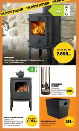 XL-BYG tilbudsavis Side 39: Morsø Adrian pejesæt €999,00, Morsø 3142 brændeovn €11.799,00
