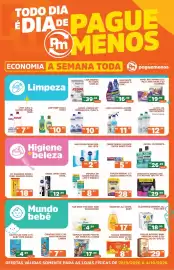 Catálogo Supermercados Pague Menos semana 40 Página 1: Limp. uso geral alcohol €11,99, Lava roupas pó assim €39,99