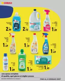 Volantino Conad | Convenienza Più Pagina 5: Detergente vetri e multiuso Conad €1,49, Mousse con candeggina Conad €1,89