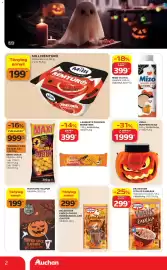 Auchan akciós újság hét 40 Oldal 2: DR OETKER Vitalis zabkása €299,00, DR. OETKER CHOCO-CHOCO FORRÓCSOKOLÁDÉ ITALPOR €299,00