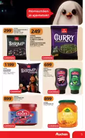 Auchan akciós újság hét 40 Oldal 5: VIFON HALLOWEEN GARNÉLA ÍZŰ CSÍPŐS INSTANT LEVES €299,00
