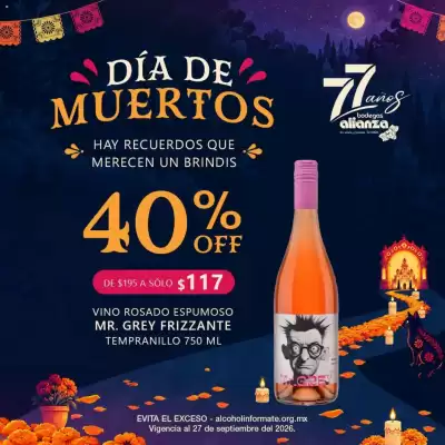 Bodegas Alianza (válido hasta 28-09)