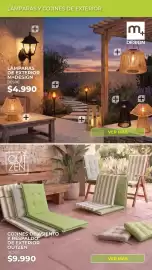 Catálogo Easy Página 16: Cojines de asiento y respaldo de exterior outzen €9.990,00, Lámparas de exterior M+Design €4.990,00