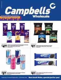 Campbells Wholesale catalogue Page 1: Cadbury Chocolate Block Selected Varieties €4,00