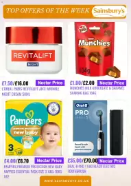 Sainsbury's leaflet week 40 Page 2: Oral-B Pro 1 680 Black Electric Toothbrush €35,00