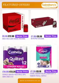 Sainsbury's leaflet week 40 Page 4: Dr Pepper €7,00, Coca-Cola zero sugar €8,50