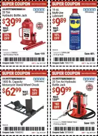 Harbor Freight Tools weekly ad Page 12: Pittsburgh 20 Ton Air/Hydraulic Bottle Jack €99,99