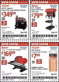 Harbor Freight Tools weekly ad Page 2: Vulcan heavy duty large welding cabinet €349,99