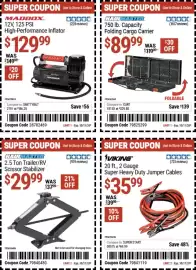 Harbor Freight Tools weekly ad Page 4: Haulmaster Capacity folding cargo carrier €89,99