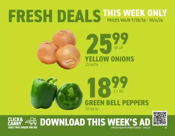 US Foods Chef's Store weekly ad week 40 Page 1