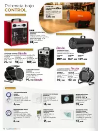 Catálogo Coinfer Página 16: Facula calefactor portátil €29,95, HJM calefactor industrial €89,95