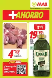 Folleto Supermercados MAS Página 1: Estofado de cerdo fresco €4,99, Coosur - aceite oliva virgen extra €19,95