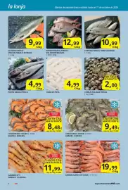 Folleto Supermercados MAS Página 4: Corvina fresca 100% nacional €10,99, Tiras de pota €4,99