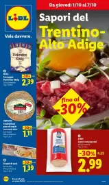 Volantino Lidl settimana 40 Pagina 1: Mila Formaggio Dolomiten König €2,39