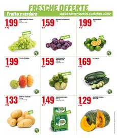 Volantino Eurospin settimana 40 Pagina 2: Cetrioli €1,69, Cavolini di Bruxelles €1,59
