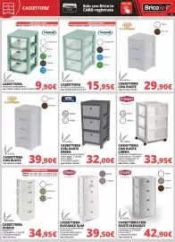 Volantino Brico Io Pagina 13: ArtPlast Cassettiera con ruote €39,90, Cassettiera con ruote Hekka €32,00
