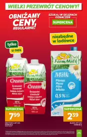 Stokrotka gazetka Strona 6: Śmietanka UHT 30% Farm Milk €7,99, Mleko UHT 0,5% Farm Milk €2,39