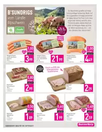 Sutterlüty Flugblatt woche 40 Seite 5: Metzgerei Broger Landschinken €2,59, Tannenhof Farmerschinken €1,99