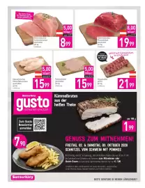 Sutterlüty Flugblatt woche 40 Seite 6: Schweinefilet gefüllt €21,99, Putenschnitzel geschnitten €15,99