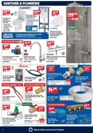 Catalogue Screwfix page 4: Ensemble de pieds de receveur de douche 107mm €17,09