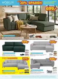 Möbelix Prospekt woche 40 Seite 4: Ecksofa Texas €777,00, Ecksofa €499,00