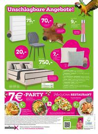 Mömax Flugblatt woche 40 Seite 16: Rinderfell "DANIELA" €70,00, Glitterleuchte "GERTRUDE" €9,00