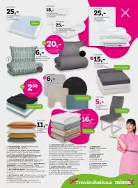 Mömax Flugblatt woche 40 Seite 13: Nackenkissen „CLOUD“ €25,00, Bettwäsche „IRIS“ €20,00