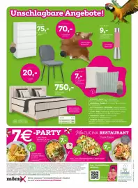 Mömax Flugblatt woche 40 Seite 16: Rinderfell "DANIELA" €70,00, Glitterleuchte "GERTRUDE" €9,00