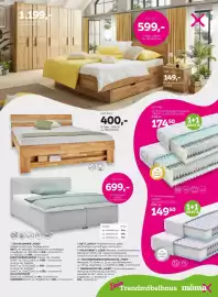 Mömax Flugblatt woche 40 Seite 5: Bett „DARJA“ €400,00, Taschenfederkernmatratze "TREVI" €174,50