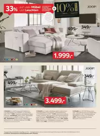 XXXLutz Prospekt woche 40 Seite 10: Ecksofa €1.999,00, Couchtisch €499,00