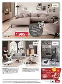 XXXLutz Prospekt woche 40 Seite 11: Ecksofa €1.999,00, Sessel €949,00