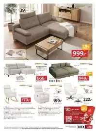 XXXLutz Prospekt woche 40 Seite 13: Kopfstütze €39,00, Ecksofa €999,00