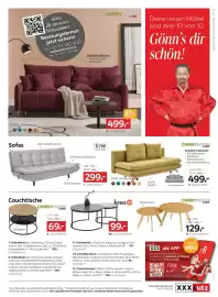 XXXLutz Prospekt woche 40 Seite 19: CARRYHOME Schlafsofa €499,00, Sofas Schlafsofa €299,00