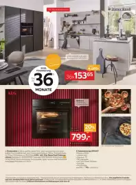 XXXLutz Prospekt woche 40 Seite 28: Dieter Knoll Einbauküche €4.999,00, AEG Einbaubackofen €799,00