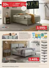 XXXLutz Prospekt woche 40 Seite 40: Boxspringbett €3.999,00, Dieter Knoll Boxspringbett €3.499,00