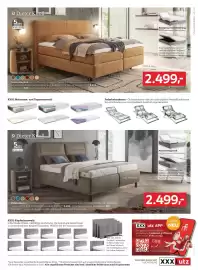XXXLutz Prospekt woche 40 Seite 41: Dieter Knoll Boxspringbett €2.499,00, Dieter Knoll Polsterbett €2.499,00