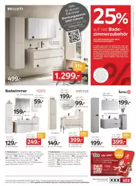 XXXLutz Prospekt woche 40 Seite 55: Belluti hochschrank €499,00, Belluti badezimmer 3tlg. €1.299,00