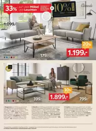 XXXLutz Prospekt woche 40 Seite 8: Récamiere €1.099,00, Couchtisch €179,00