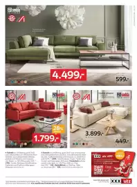 XXXLutz Prospekt woche 40 Seite 9: Ecksofa €4.499,00, Couchtisch €599,00