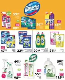 Save catalogue Page 75: Sunlight Dishwashing Liquid Pouch Ultra Power 750ml €33,99, Domestos Rimblock €47,00