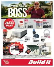 Build It catalogue Page 1: JOJO Booster Pump €1.499,00, Build it Walls & Ceilings Acrylic PVA €609,99