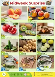 Hashim Hypermarket catalogue Page 2: Midweek Surprise 16.99 NOW نكتارين أصفر اكجم 12.99 NECTARINE YELLOW KG Đ1699 NOW خوخ