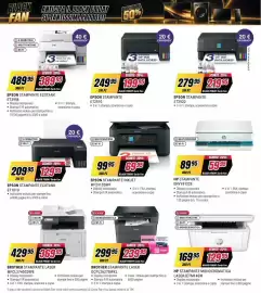 Volantino Trony settimana 39 Pagina 14: Epson stampante ET2910 €199,95, HP Stampante Monocromatica LaserJetM140W €129,95