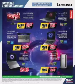 Volantino Trony settimana 39 Pagina 18: Lenovo Legion monitor €129,95, Lenovo LOQ 83DX00FUIX €1.149,00