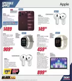 Volantino Trony settimana 39 Pagina 2: Apple MacBook Neo 13" €899,95, Apple iPhone 18 Pro €1.489,00