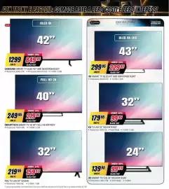 Volantino Trony settimana 39 Pagina 26: Samsung Smart TV OLED 42" UHD €849,95, Smarttech smart tv 2k 40" full hd €219,95